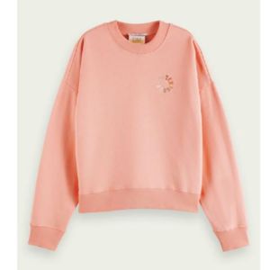 Pull Relaxed Fit Flamingo Rose Maison Scotch