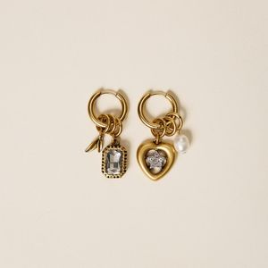 Twinset Natural Hoop Earrings With Pendants