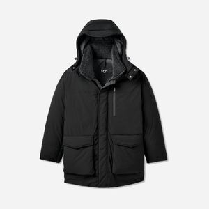 Ugg Black Eamon Down Parka Jacket Polyester for men