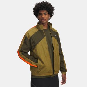 Under Armour Green Icon Woven Track Jacket Canteen Expedition for men