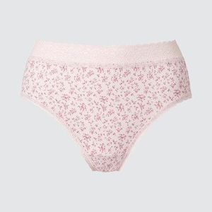 Uniqlo Pink Briefs (High Rise, Flowers)