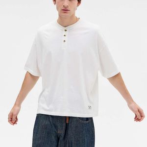 BDG White Ecru Henley T-shirt for men