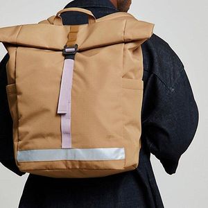 Lefrik Black Lars Roll Backpack for men