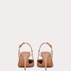 Valentino Garavani Vlogo Signature Patent Leather Slingback Pump 80mm / 3.15 In.