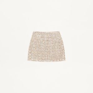 Valentino Natural Mini Skirt