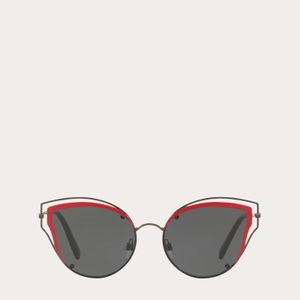 Occhiali occhiale da sole cat-eye in metallo di Valentino in Nero
