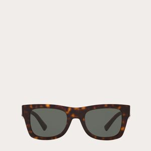 Valentino Rechteckige Sonnenbrille Logo Aus Acetat in Braun für Herren