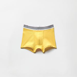 Versace Yellow Ribbed Cotton-Jersey Trunks for men