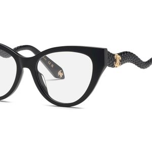 Roberto Cavalli Black Vrc118M 700 Optical Frames Acetate Butterfly