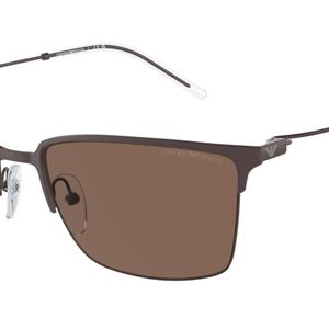 Emporio Armani Black Ea2155 338073 Sunglasses Metal Squared Normal for men