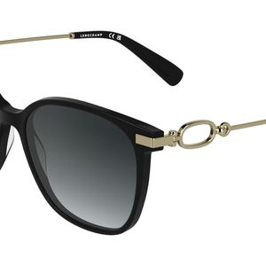 Longchamp Black Lo805S 001 Sunglasses Acetate Squared Normal
