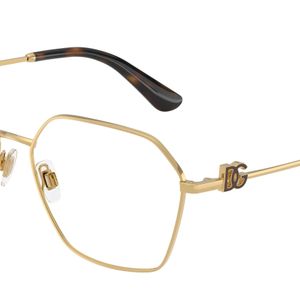 Dolce & Gabbana Black Dg1366 02 Optical Frames Metal Transparent Pantos Normal