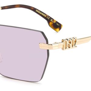 DSquared² Black D2 0102/S Eyr/Ur Sunglasses Metal Geometric Normal