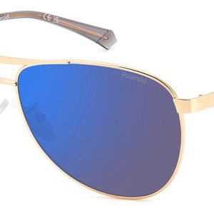 Polaroid Black Pld 2160/G/S/X J5G/5X Sunglasses Metal Pilot Polarized Mirror for men