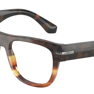 Dolce & Gabbana Black Dg3407 3438 Optical Frames Acetate Transparent Squared Normal for men