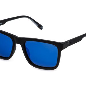Fila Blue Sfid21 U28P Sunglasses Injected Smoke Squared Mirrored for men