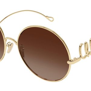 Chloé Black Ch0329S 002 Sunglasses Metal Round