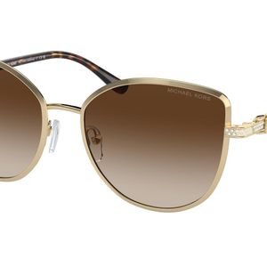 Michael Kors Black Mk1144B Catalonia 101413 Sunglasses Metal Cat Eye Normal Shaded