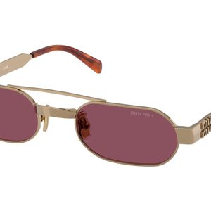 Miu Miu Black Mu B52S 7Oe30Y Sunglasses Metal Round Normal