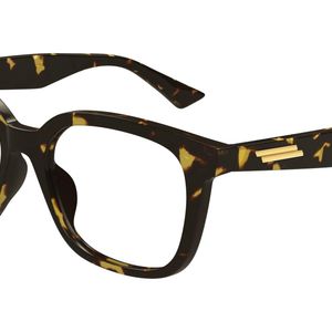 Bottega Veneta Black Bv1334Oa 002 Optical Frames Acetate Transparent Squared