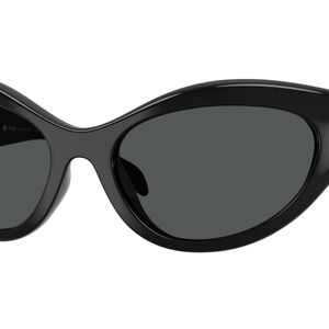 Versace Black Ve4485 Gb1/87 Sunglasses Injected Cat Eye Normal
