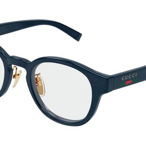 Gucci Black Gg1988Ok 003 Optical Frames Injected Transparent Round for men