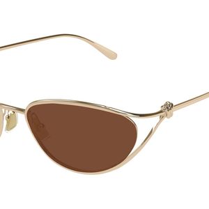 Bottega Veneta Black Bv1330S 003 Sunglasses Metal Cat Eye