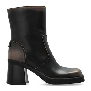 COACH Black Heeled Ankle Boots 'Scuplt'