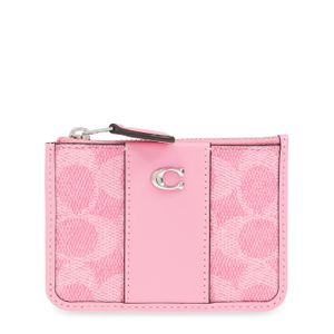 COACH Pink Card Case With Logo,