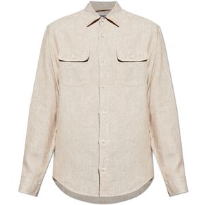 Paul & Shark White Linen Shirt for men