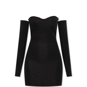 DSquared² Black Dress With Decorative Sleeves
