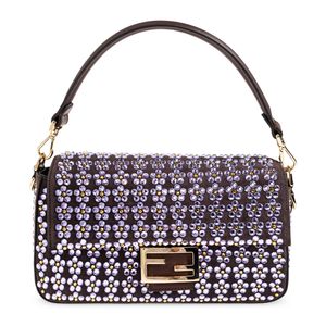Fendi Blue "Baguette Medium" Handbag
