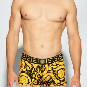 Versace Yellow Patterned Boxers for men