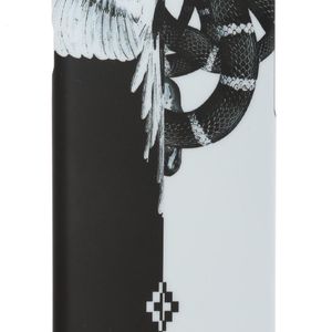 Etui pour iPhone 8 noir et blanc Snake Wing Marcelo Burlon pour homme