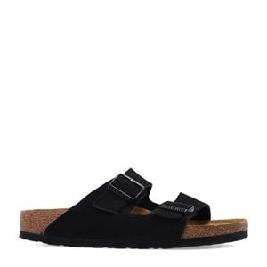 Birkenstock Black 'Arizona Rivet Logo' Slides