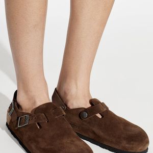Birkenstock Brown 'Tokio Ii Suede' Slides