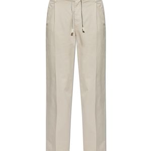 Eleventy White Creased Trousers for men