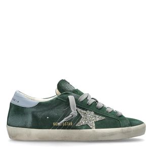 Golden Goose Deluxe Brand Green 'Super-Star Classic With List' Sports Shoes