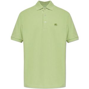 Etro Green Cotton Polo for men
