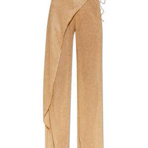 Oseree Natural Trousers With Lurex Thread