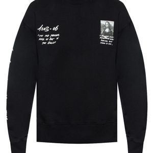 Off-White c/o Virgil Abloh Sweater Met Mona Lisa Print in het Zwart voor heren