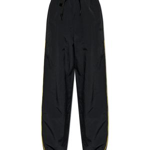 Moschino Black Trousers With Side Stripes for men