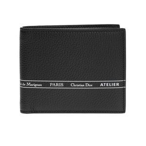 Dior Black Printed Bi-fold Wallet for men