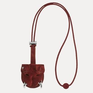 Vivienne Westwood Red Tiger Head Charm Strap Suede