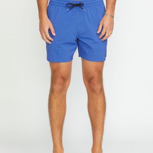 Volcom Blue Lido Solid 16" Trunks for men