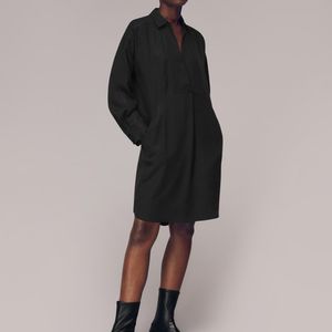 Whistles Black Abby Dress