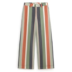 Thinking Mu Serena Striped Print Straight Pants