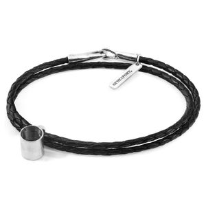 Anchor and Crew Black Midnight Gustatory Coffee Mug & Braided Leather Bracelet