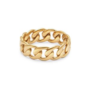 Nialaya Metallic Chain Ring