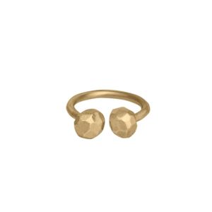 Zeworks Metallic Mini Moon Ring